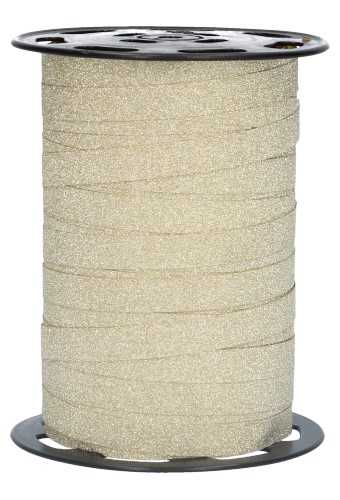 [K1010272] Krullint Glitter Goud 10mm x 100 meter