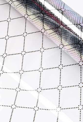 [K1080085] Cadeaufolie Transparant Queen Black 70cm x 50meter 35my OP IS OP