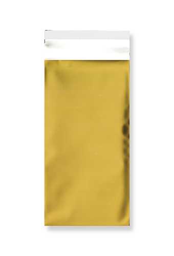 [1490148] Folie Enveloppen Aalst Mat Metallic Goud 11x22cm (DL) 100stuks