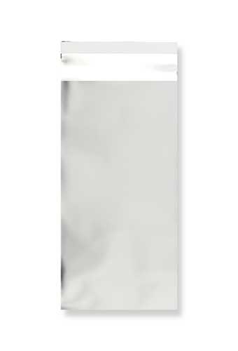 [1490149] Folie Enveloppen Aalst Mat Metallic Zilver 11x22cm (DL) 100stuks