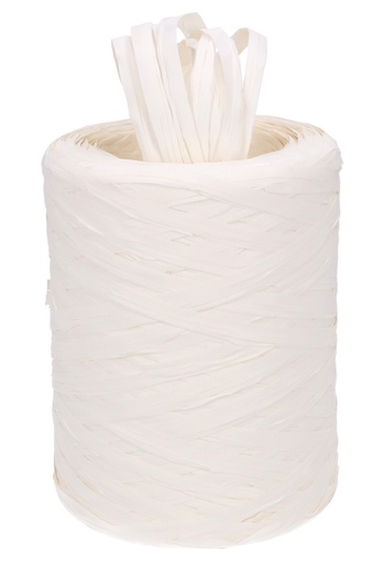 [K1430014] Raffia Linten Trend Wit 5mm x 200 meter