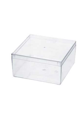 [1350084] Rechthoekig transparant doosje 116x116x58mm 80 stuks
