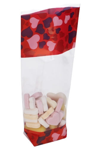 [K1250020] Cellofaan Zakjes LOVE 10x4x22cm 100stuks