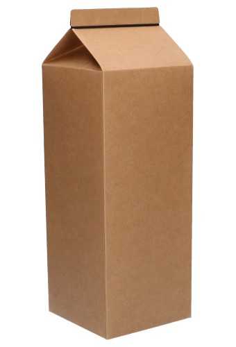 [K1271190] Kadodoos Melkpak 3.4 liter Naturel 350gram 12x12x29cm 10stuks