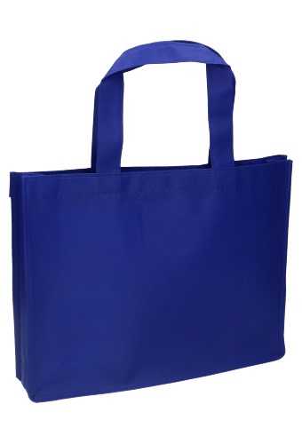 [1110593] AKTIE Draagtas Monza Nonwoven Bigshop Blauw 35x8x25cm 100stuks