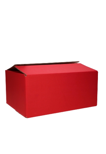 [8100526K] Geschenkdoos Uni Rood 38x28x23.2cm 15stuks
