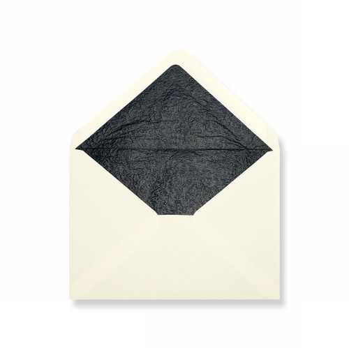 [1490317] Luxe Enveloppen Dinant Creme & Zwart 16.2x22.9cm 100stuks