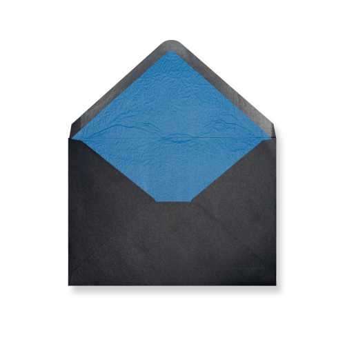 [1490320] Luxe Enveloppen Dinant Zwart & Blauw 16.2x22.9cm 100stuks
