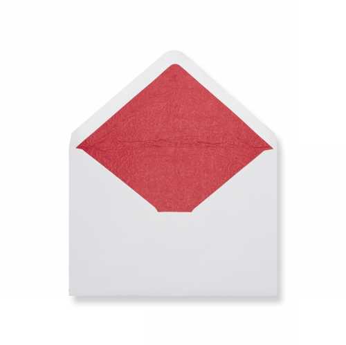 [1490331] Luxe Enveloppen Dinant Wit & Rood 16.2x22.9cm 100stuks OP IS OP