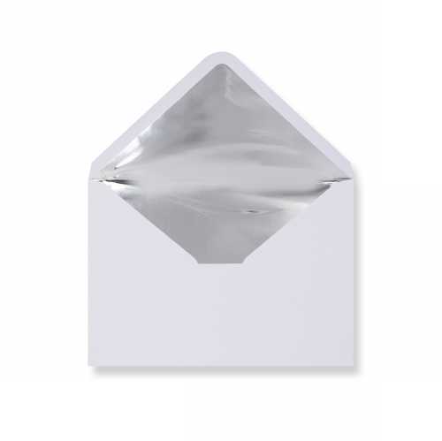 [1490402] Luxe Enveloppen Dinant Wit & Zilver 16.2x22.9cm 100stuks