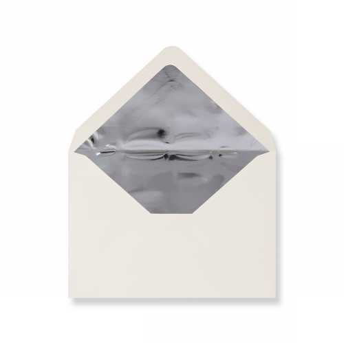 [1490406] Luxe Enveloppen Dinant Creme & Zilver 11.4x16.2cm 100stuks