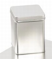 [K1150196] Blikken Blanco Vierkant 8.6x8.6x11cm 1stuks op is op