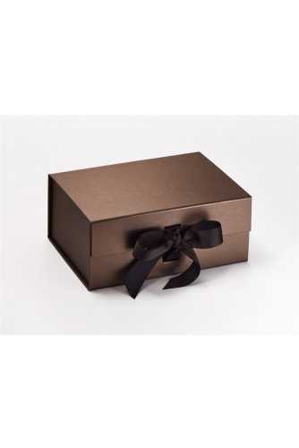 [K167087] Luxueuze Magneetdozen Diamond & Satijn Brons 22x16x9.5cm 12stuks