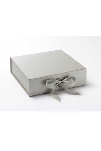 [K167059] Luxueuze Magneetdozen Diamond & Satijn Zilver Mat 28.5x29x8.7cm 12st