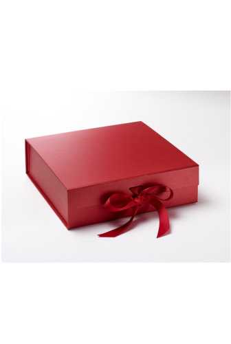 [K167066] Luxueuze Magneetdozen Diamond & Satijn Rood 28.5x29x8.7cm 12stuks