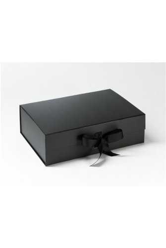 [K167090] Luxueuze Magneetdozen Diamond & Satijn Zwart Mat 31.5x23.5x10.5cm 12st