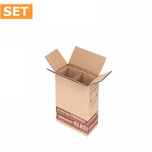 [1170864] Wijnverzenddoos 2 fles & Interieur 40x20x11cm 20stuks