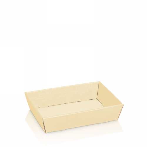 [1271434] Geschenkdoos Korf Relief Creme 22x14x5.5cm 25stuks