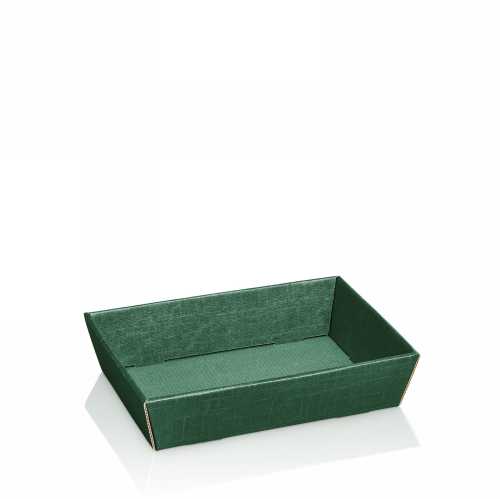 [1271436] Geschenkdoos Korf Relief Groen 22x14x5.5cm 25stuks