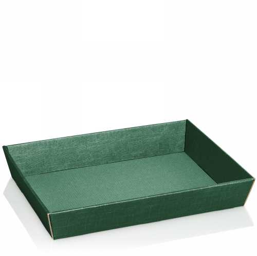 [1271440] Geschenkdoos Korf Relief Groen 31.5x22x5.5cm 25stuks