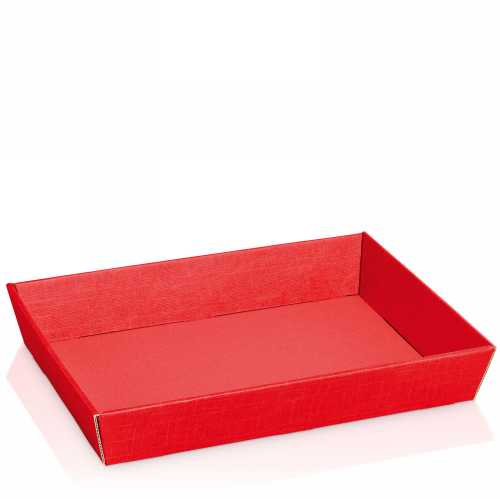 [1271441] Geschenkdoos Korf Relief Rood 31.5x22x5.5cm 25stuks