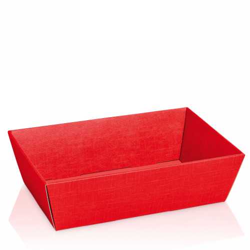 [1271449] Geschenkdoos Korf Relief Rood 33x19x11cm 25stuks
