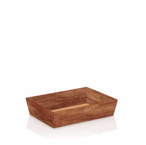 [1271450] Geschenkdoos Korf Wood Dark 22x14x5.5cm 25stuks