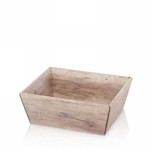 [1271452] Geschenkdoos Korf Wood Dark 19x14x10cm 25stuks
