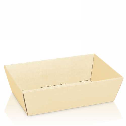 [1271446] Geschenkdoos Korf Relief Creme 33x19x11cm 25stuks