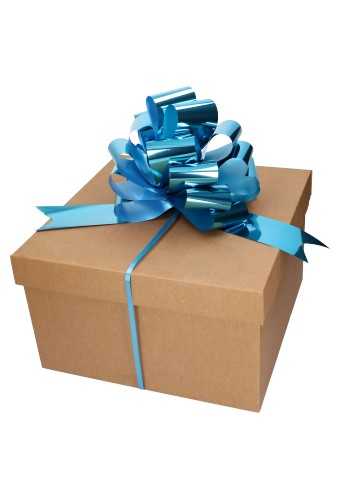 [K1420331] Strik Aqua Blauw Metallic Doorsnee 27cm lint 6.8cm 1stuks