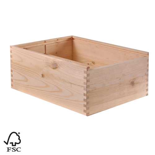 [1170913] Wijnkist 2 Fles Champagne Schuifdeksel 40x24.3x12.3cm 10stuks