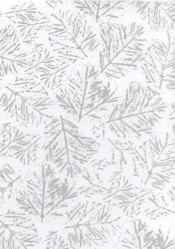 [K1080090] Cadeaufolie Transparant Merry Dennentak Zilver 70cm x 50meter OP IS OP