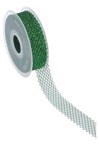 [K1390678] Luxe Kadolint Weblint Groen Metallic 25mm x 15meter