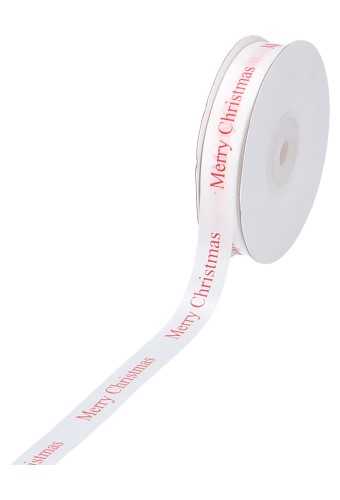 [K1390690] Kadolint Wit & Rood Merry Christmas 15mm x 45 meter