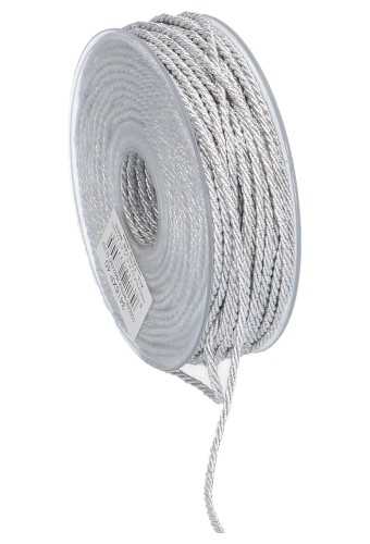 [K1390683] Luxe Kadolint Gedraaid Koord Marina Zilver 2mm x 40 Meter