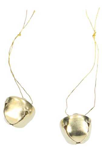 [K1340529] Kerstbelletjes Goud Met Koord 1.5cm 100stuks