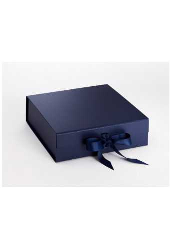 [K167064] Luxueuze Magneetdozen Diamond & Satijn Navy Mat 28.5x29x8.7cm 12stuks