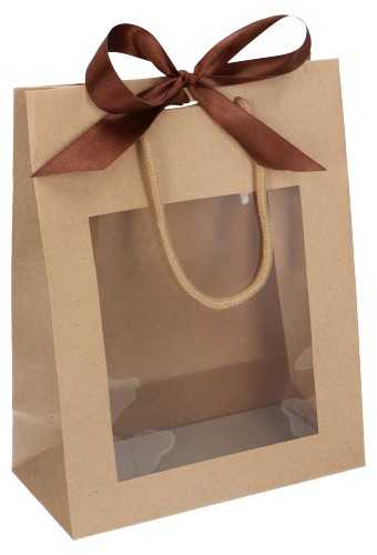 [K1110612] Kadotasjes Lenno LUXE Koord Venster Lintgleuf 22x11x28cm 10stuks