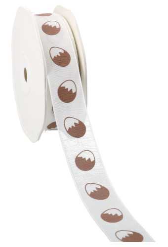 [K1390733] Kadolint Naturel Met Draad Wit Paas Ei Bruin 22mm x 15meter