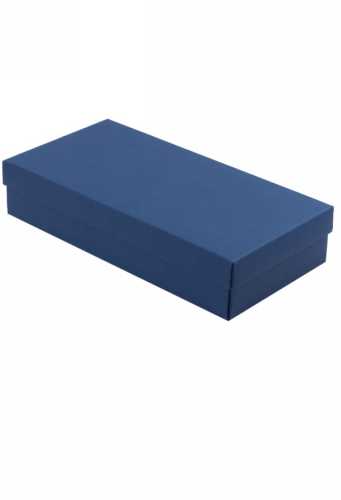 [1450140] Geschenkdoos 10.7x21.7x4.5cm Ivo Donkerblauw Hamerslag 50stuks