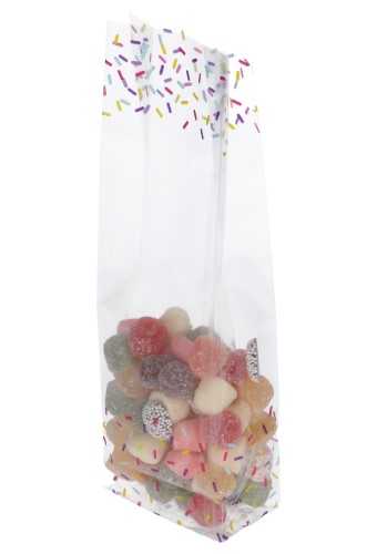 [K1240179] Cellofaan Zakjes Met Blokbodem Hagel 8x5x25cm 100stuks