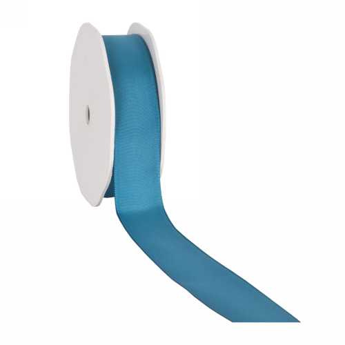 [K1390132] Luxe Taft Cadeaulint Met IJzerdraad Aqua Blauw 23mm x 20meter