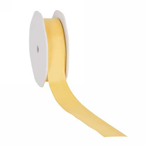 [K1390135] Luxe Taft Cadeaulint Met IJzerdraad Geel 23mm x 20meter