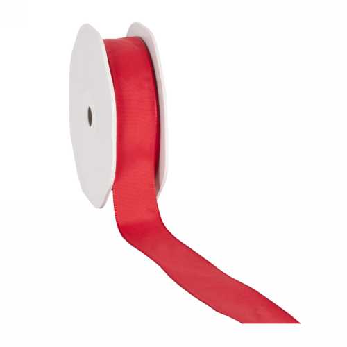 [K1390142] Luxe Taft Cadeaulint Met IJzerdraad Rood 23mm x 20meter