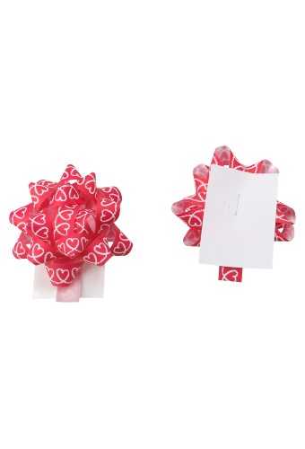 [K1370066] Hartjes Mini Bows Strik Rond 55mm Hartjes Slinger Met Plakker 50stuks