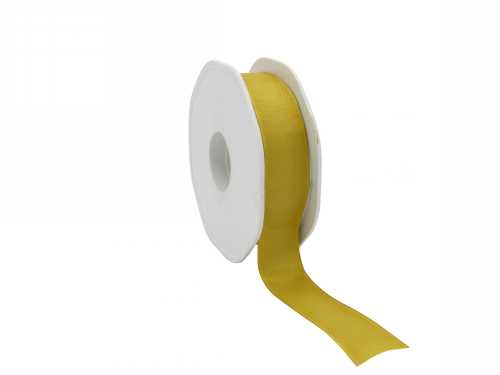 [K1390739] Luxe Taft Cadeaulint Met IJzerdraad Goud 23mm x 20meter