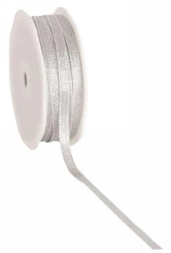 [K1390774] Kadolint Metallic Zilver Flare Woven 6mm x 50meter