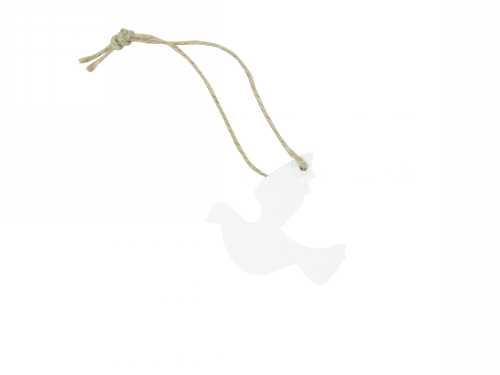[K1340553] Houten Decoratie Duifje Hanger 5cm 24stuks