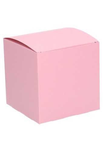 [K1271514] Kadodoosjes KrabBOX Gerecycled Roze 10x10x10cm 25stuks op is op