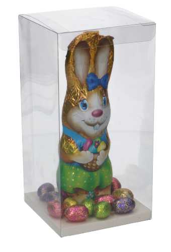 [K1270849-P] Transparant Kadodoosje Rechthoekig 12x12x24cm 10stuks